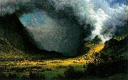 Albert Bierstadt Storm in the Mountains Germany oil painting artist
